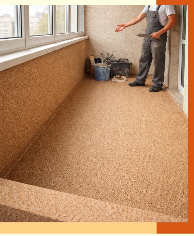 Утепление балкона жидкой пробкой в Ступино от 3794 руб/м² под ключ | ТепломастерСтп