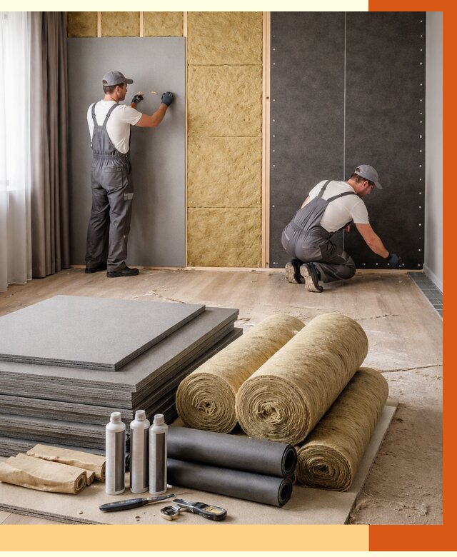 Шумоизоляция дома в Ступино от 4677 руб/м2 — комплексная звукоизоляция под ключ | ТепломастерСтп