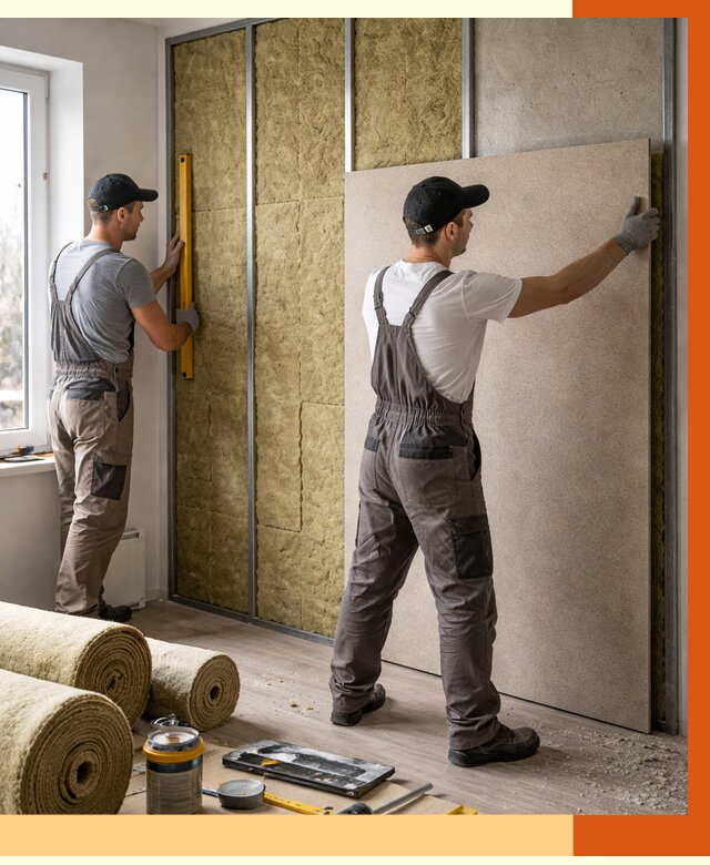 Шумоизоляция стен в Ступино от 4677 руб/м2 — звукоизоляция стен под ключ | ТепломастерСтп