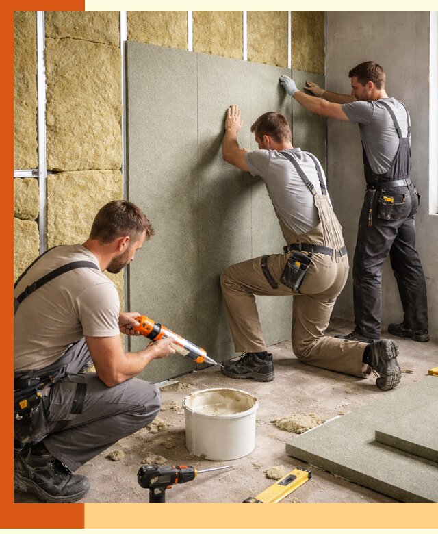 Профессиональная шумоизоляция стен в Ступино для квартир и домов