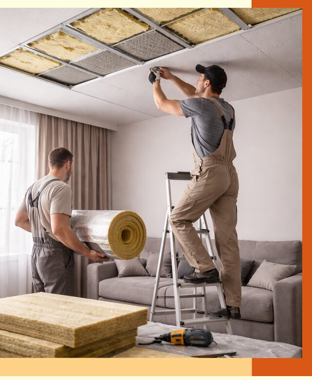 Шумоизоляция потолка в Ступино от 2339 руб. под ключ | Профессионально — ТепломастерСтп