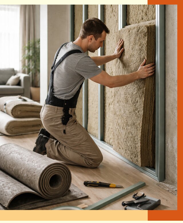 Шумоизоляция перегородок в Ступино от 1715 руб. за м2 — ТепломастерСтп