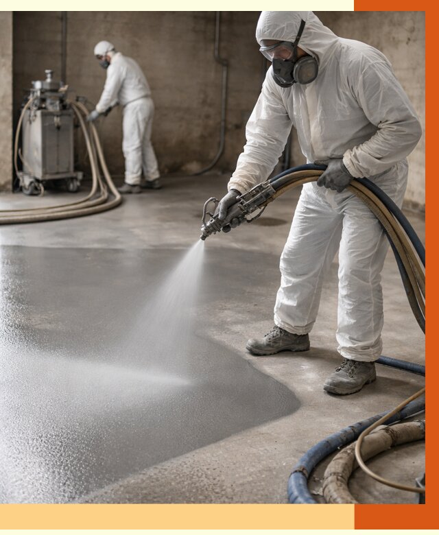 Гидроизоляция полимочевиной в Ступино от 8835 руб/м² — напыление полимерной гидроизоляции | ТепломастерСтп