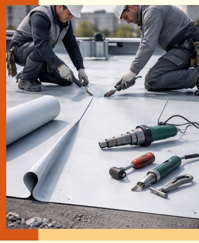 Гидроизоляция мембранной кровли в Ступино: монтаж и ремонт быстро