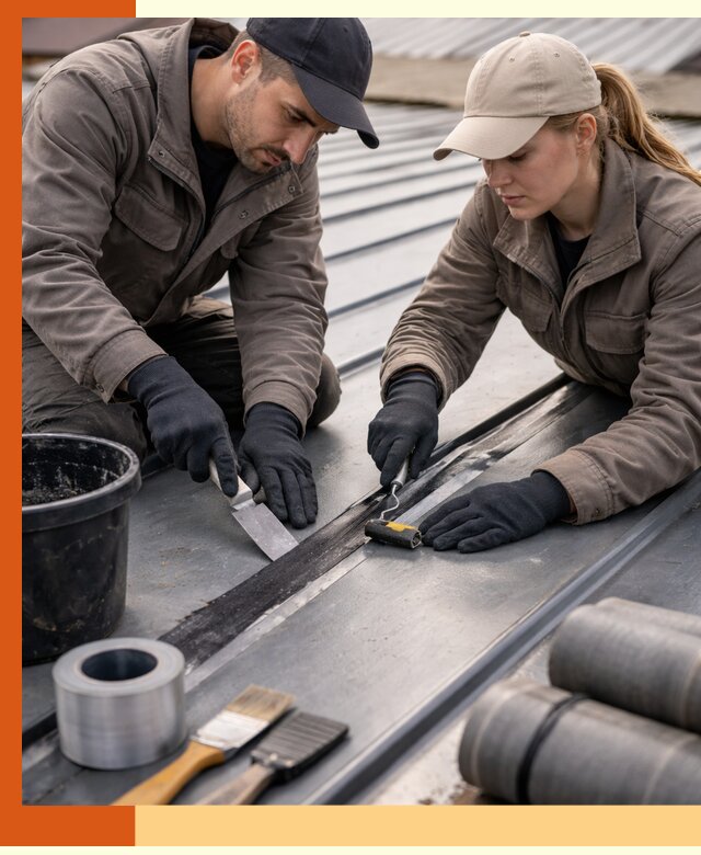 Гидроизоляция фальцевой кровли в Ступино качественно и надежно