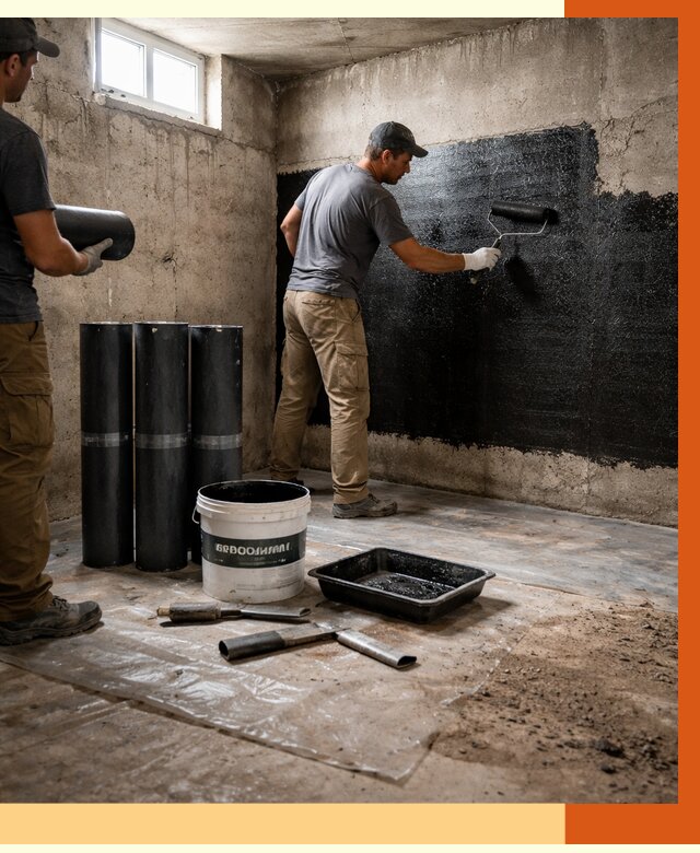 Гидроизоляция подвала в Ступино от 3638 руб. под ключ | Профессионально — ТепломастерСтп