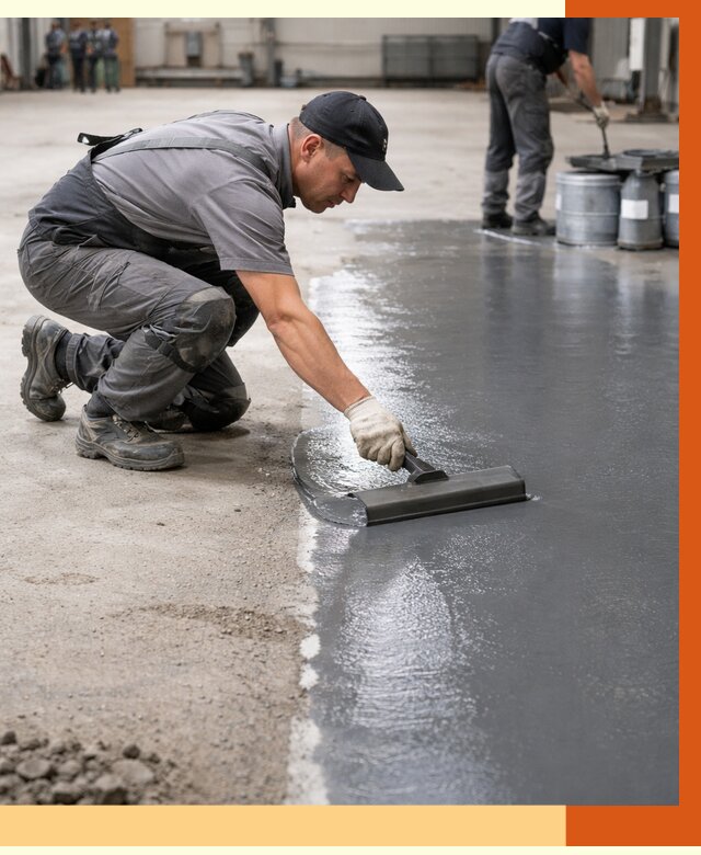 Гидроизоляция промышленного пола в Ступино от 1247 руб./м2 — ТепломастерСтп специалисты под ключ