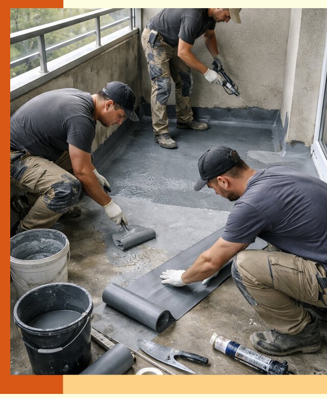 Гидроизоляция балкона в Ступино: надежная защита от протечек