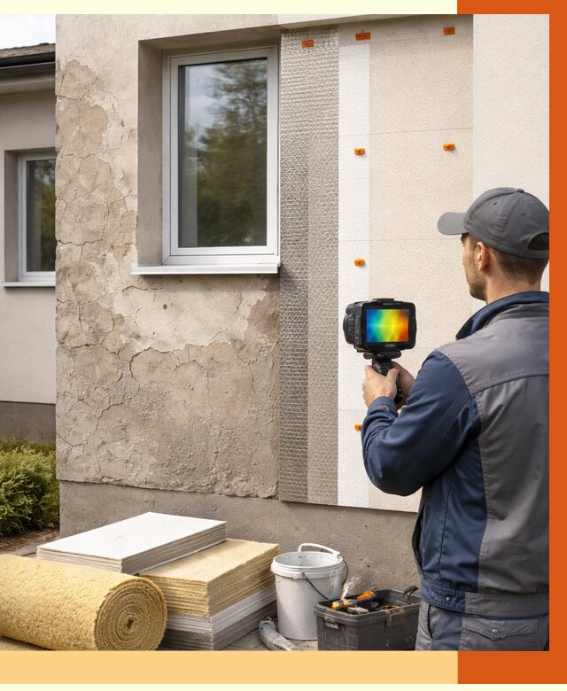 Тепловизионное обследование фасада в Ступино от 4677 руб. под ключ | ТепломастерСтп