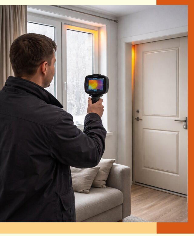 Тепловизионное обследование окон и дверей в Ступино от 4677 руб. | ТепломастерСтп