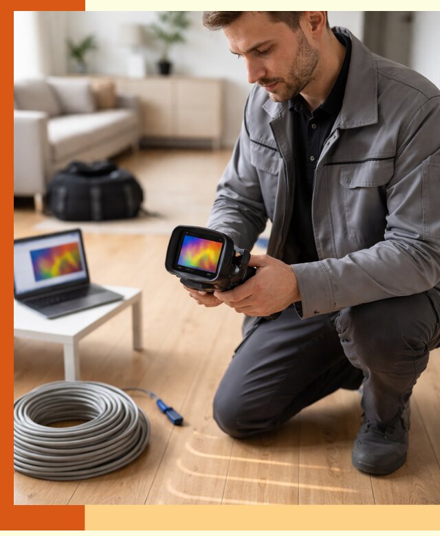 Тепловизионное обследование тёплого пола в Ступино для точной диагностики