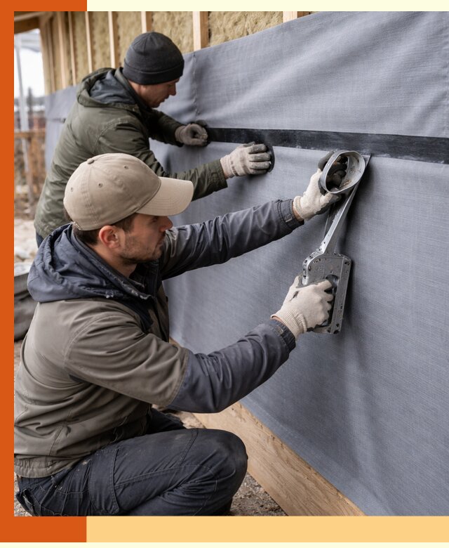 Монтаж ветроизоляции зданий и конструкций в Ступино