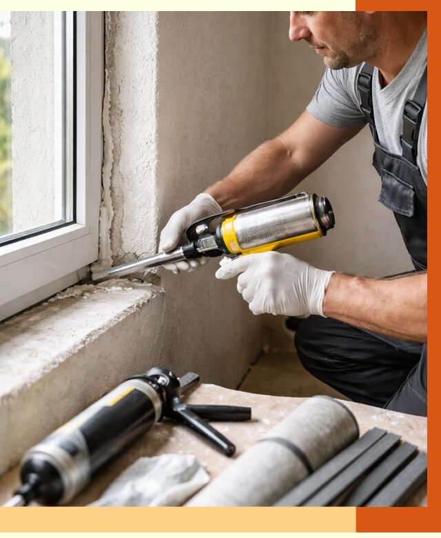 Герметизация стыков и примыканий в Ступино от 1247 руб. под ключ | ТепломастерСтп